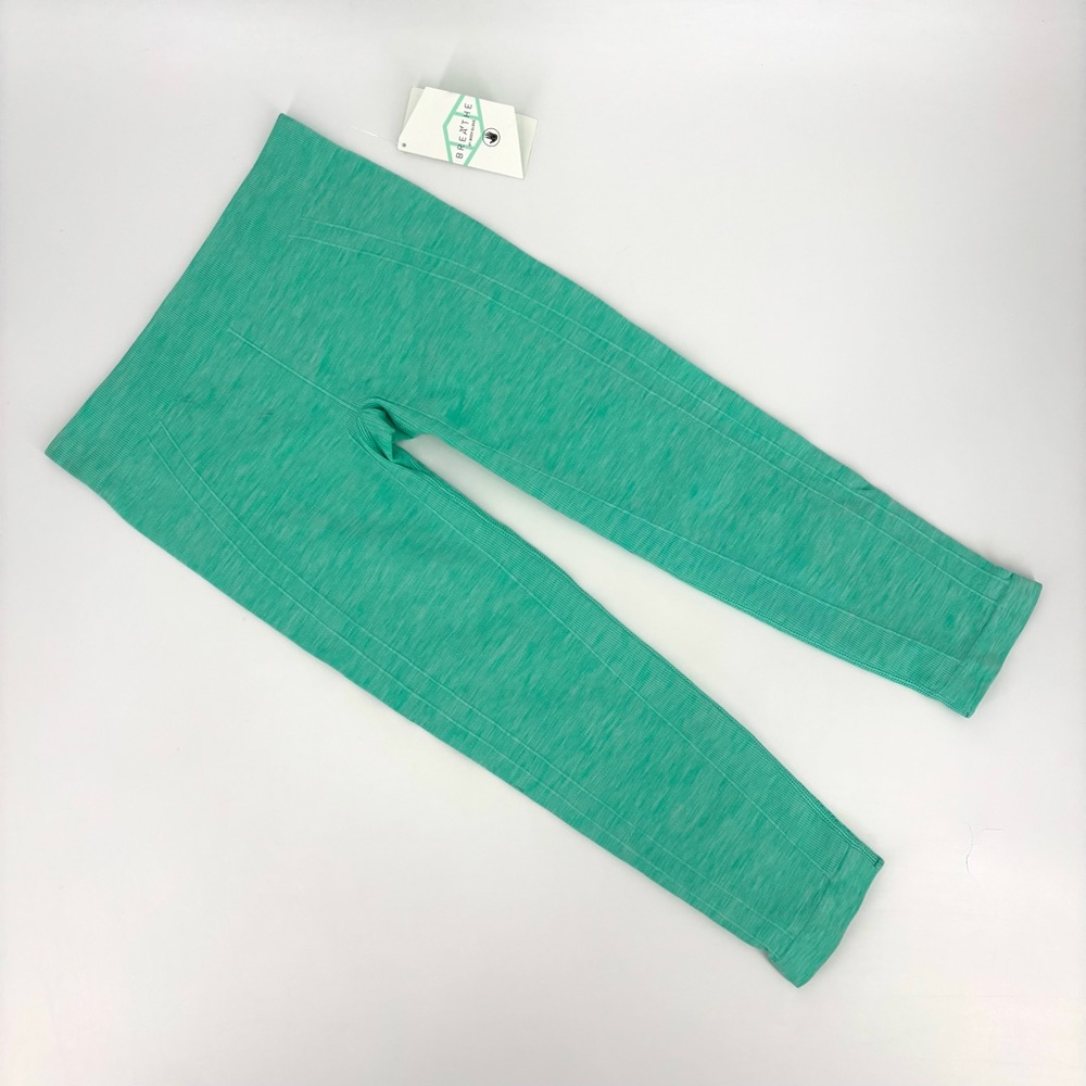 Breathe by Body Glove NWT Lagoon Heather Low Rise Cropped Leggings, Small